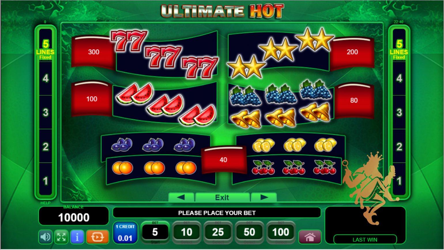 бесплатный игровой автомат Ultimate Hot
