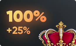 Перший депозит 100% + 25% кешбек | Бонуси Jokermonarch