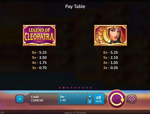 Legend of Cleopatra онлайн на гроші
